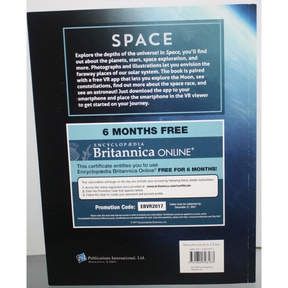 Virtual Reality Space with View Finder Paperback Book Like New Explore Planets - Picture 4 of 4